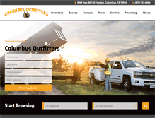 Tablet Screenshot of columbusoutfitterstx.com
